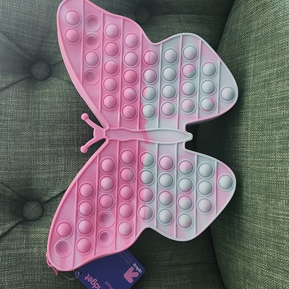 Pop Fidget Butterfly Zippered Pouch